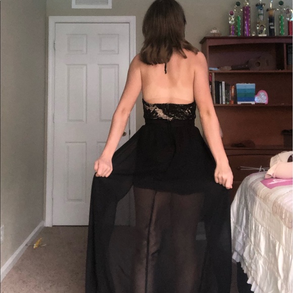 romper with mesh overlay skirt - Picture 5 of 5